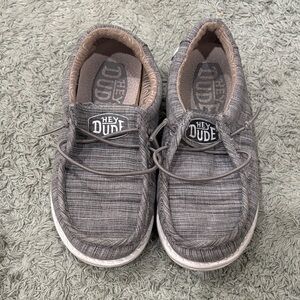 Hey Dude Charcoal Slip-On Shoes in excellent used condition.